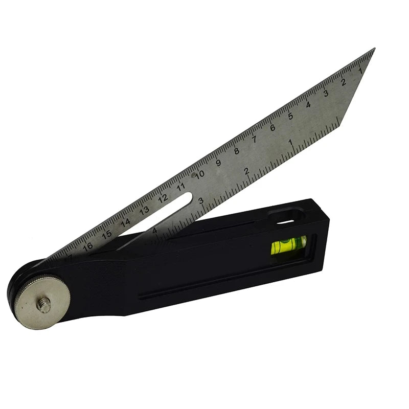 360 Degree Angle Finder T Bevel Gauge Digital Protractor Inclinometer Ruler Sliding LCD Display Stainless Steel Electronic Level
