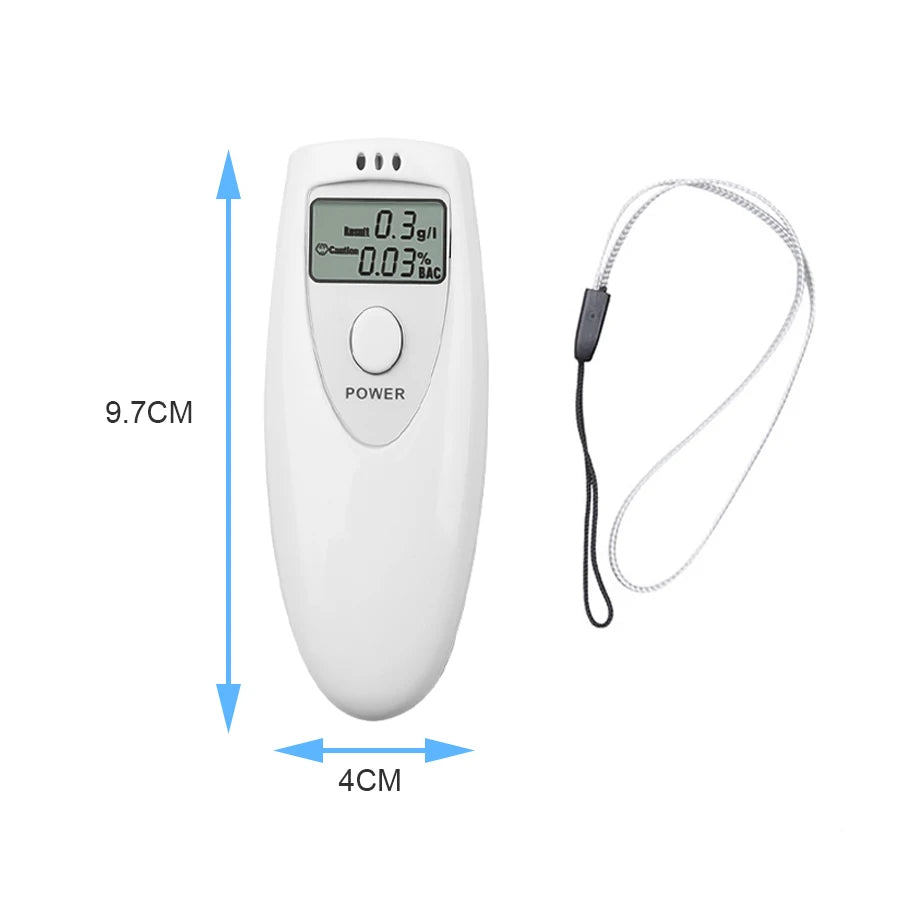 Portable Inhaler Alcohol Meters LCD Digital Alcohol Breath Tester Handheld Analyzer Breathalyzer Digital Alcohol Detector Test