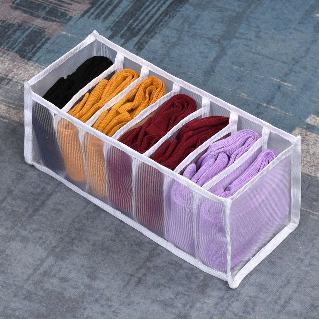 30 Grids Foldable Underwear Drawer Organizers Storage Dividers Closet Organizer Storage Box  for Clothes Bras Scarves Ties Socks