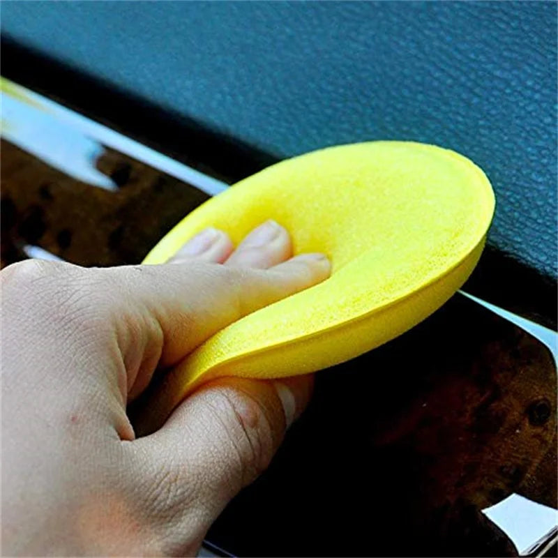 12PCS Car Foam Sponge Wax oam Wax Applicator Pads Cleaning Pads Applicator Round Car Polishing Waxing Sponge Car Detailing