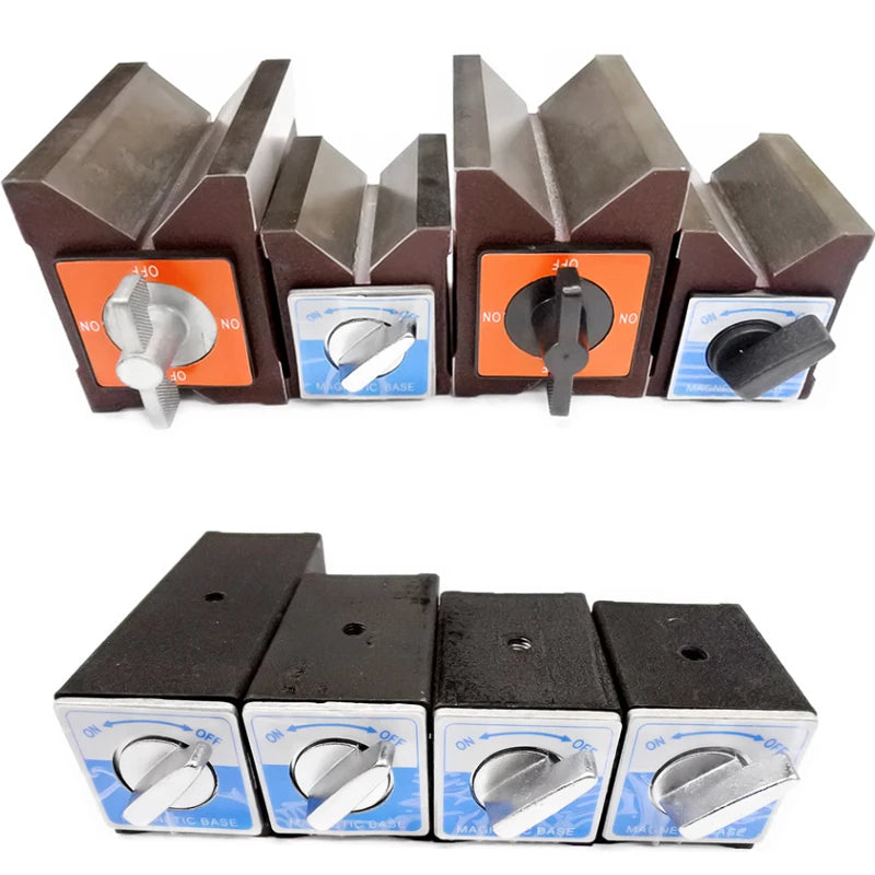6T 8T 10T 12T V Type Power Magnetic Base Dial Indicator Stand Base Magnet Seat Table Wire Cutting Switch Magnetic Table Base