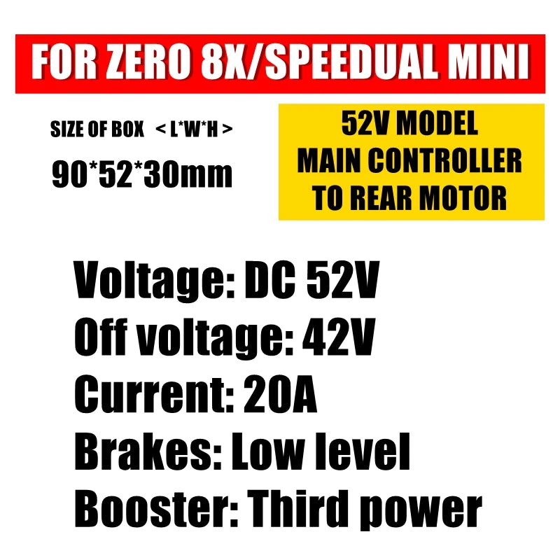 Original Controller for Electric Scooter Speedual Grace Zero 8 9 10 8X 10X 11X Mini Plus ddm Macury Spare Parts 36 48 52 60 72 V