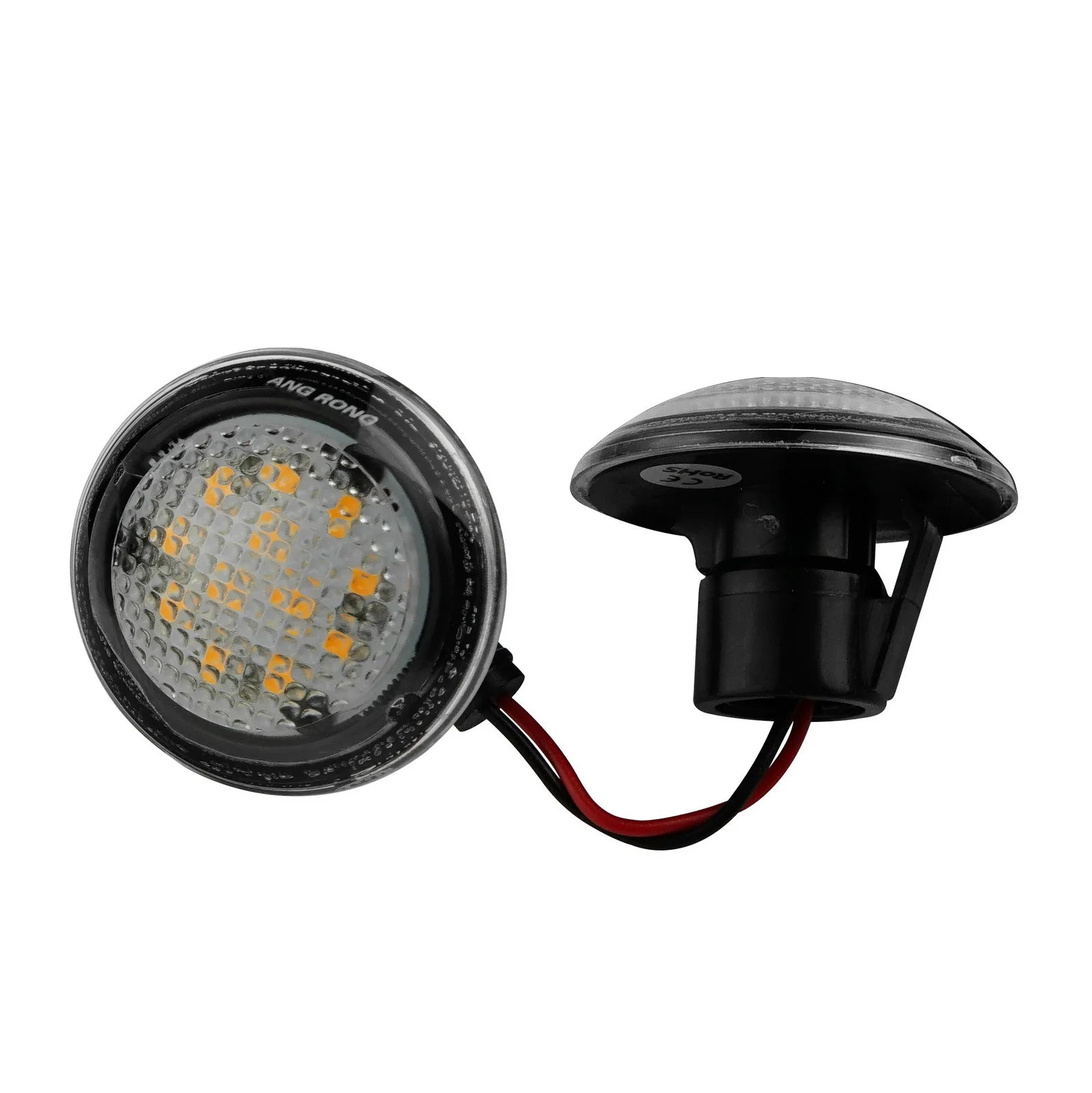 2x For Range Rover MK III L322 2002-2012 Amber LED Side Marker Indicator Repeater Light Clear Lens