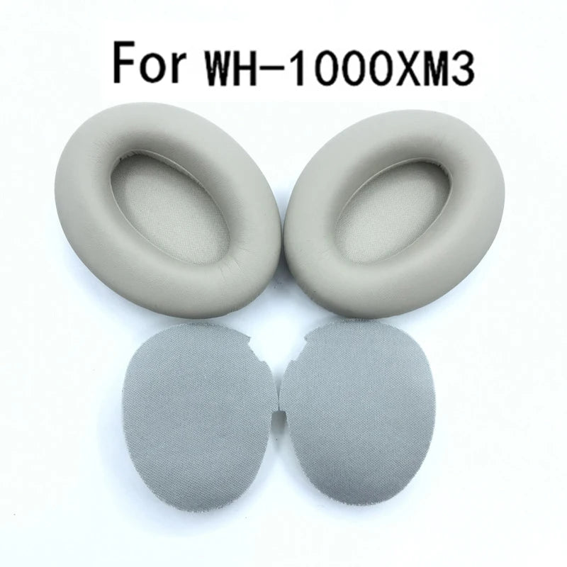 Replacement Ear Pads and Cups with Clip Ring Cushions Pads Kit - for Sony WH1000XM2, MDR-1000X WH1000XM3 Headphones Earpads