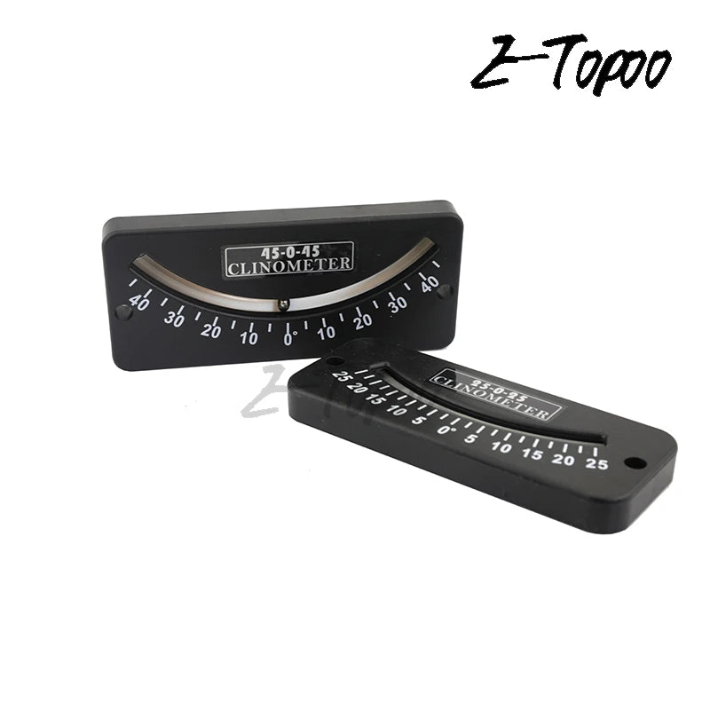 10-0-10 25-0-25 45-0-45 Inclinometer and Tilt Gauge Glass Tube Inclinometer Slope Protractor Angle Meter