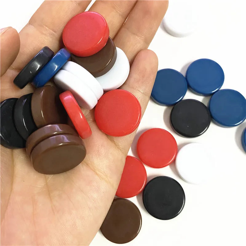 15Pcs/set 20mm New Backgammon Blank Glossy Chips Coins Pawn Chess Pieces Accessories