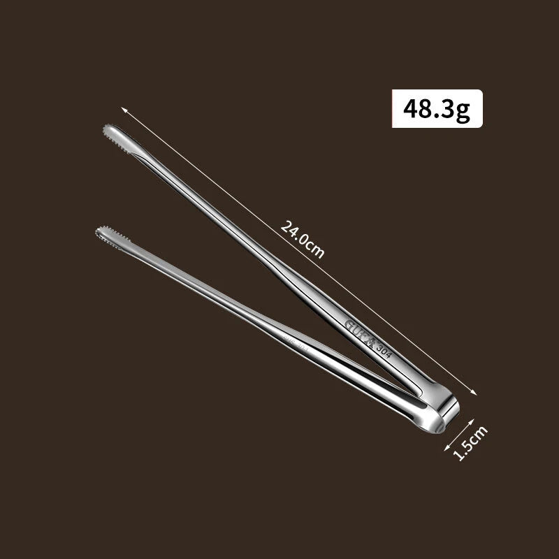 Grill Tongs Bbq Grill Tongs Stainless Steel Long Mini Kitchen Meat Food Charcoal Cooking Korean Camping Barbecue Accessories New