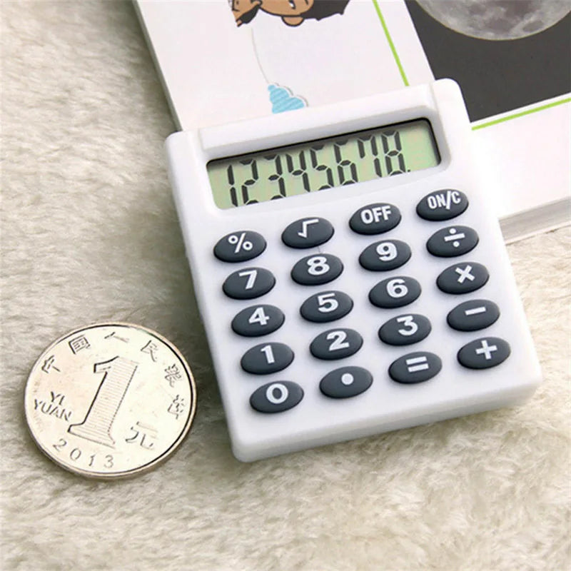 8-Digit Calculator Boutique Stationery Small Square Personalized Mini Creative Calculator Candy Color School Office Electronics