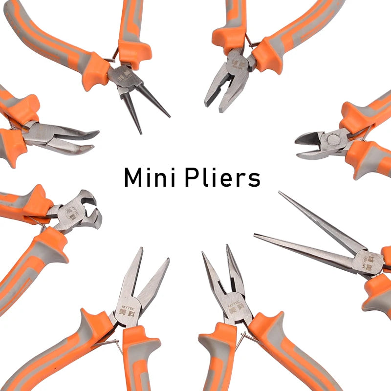 5" Professional Mini Pliers Set for Jewelry Making Craftsman Small Round Nose Needle Long Nose Multitool Pliers and Cutters