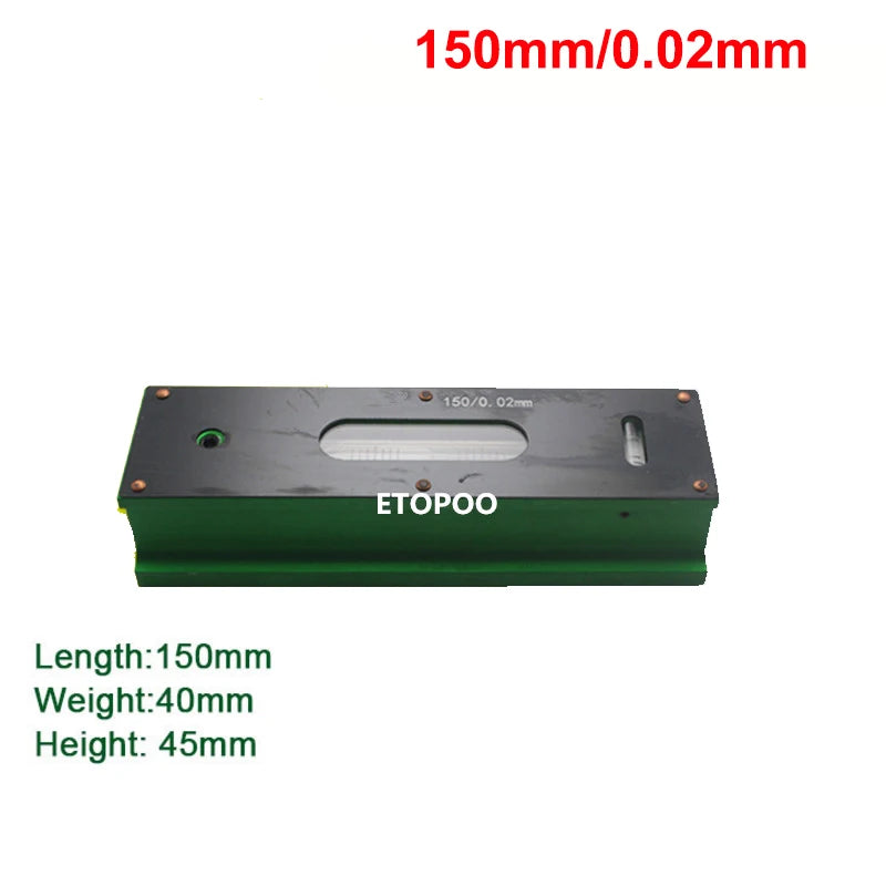 High Quality 0.02mm 100/150/200/250/300mm High Precision Mechanical Bar Level Instrument Measuring Tool Level Graduation Bar