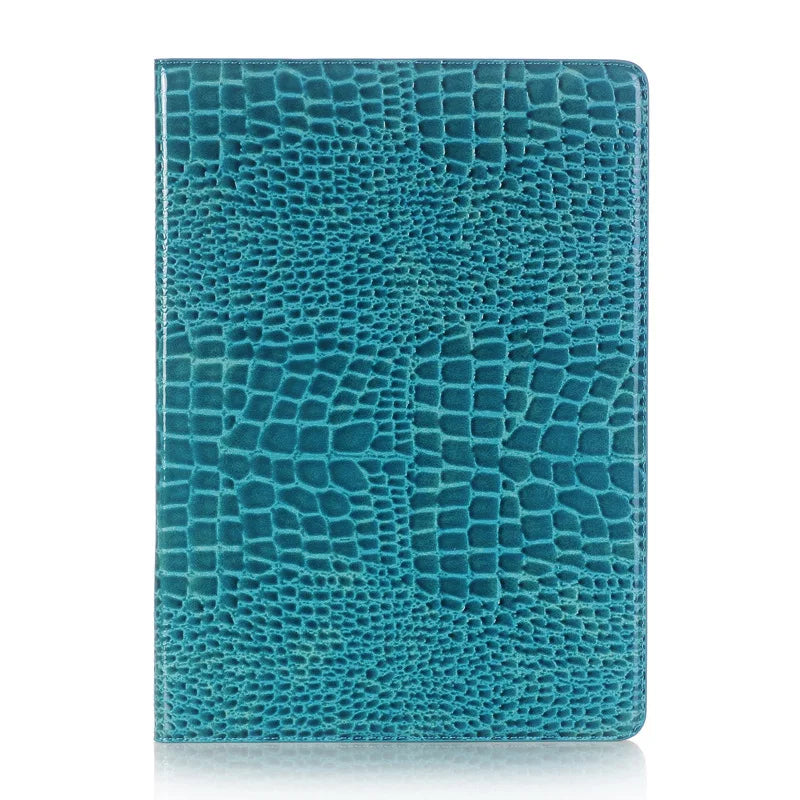 New Trendy Crocodile Pattern iPad Pro Tablet Case 2026 Fashion Design Luxury iPad Flip Card Holster Business Tablet Case