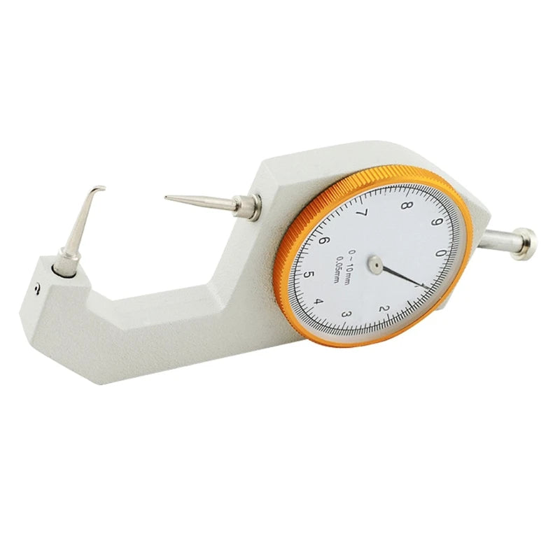 Thickness Gauge Tester Measuring 0-10mm Flat Sheet Leather Craft Tool High Precision Manual Measuring Too 0.05mm