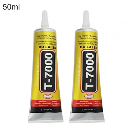 2pcs T7000 110ml Glues Multipurpose Adhesives Super Glues Black Liquid Epoxy Glues For DIY Crafts Glass Phone Case Metal Fabric