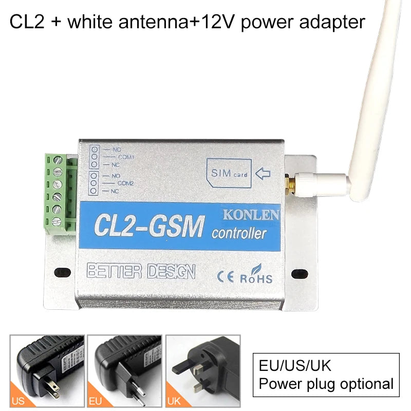 CL1 CL4 GSM Relay Controller SMS Call Remote Control Power Switch Home Automation for Gates Electric Door Opener Lock Pump Motor
