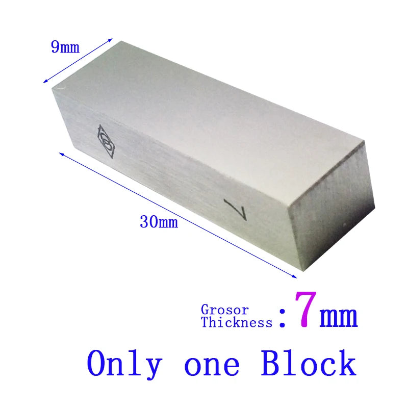 Steel Block Gauge Measure Gage Block Steel Square Gage Block 1mm, 2mm, 3mm, 4mm, 5mm, 6mm, 7mm, 8mm-9mm 100mmSteel Square Gauge
