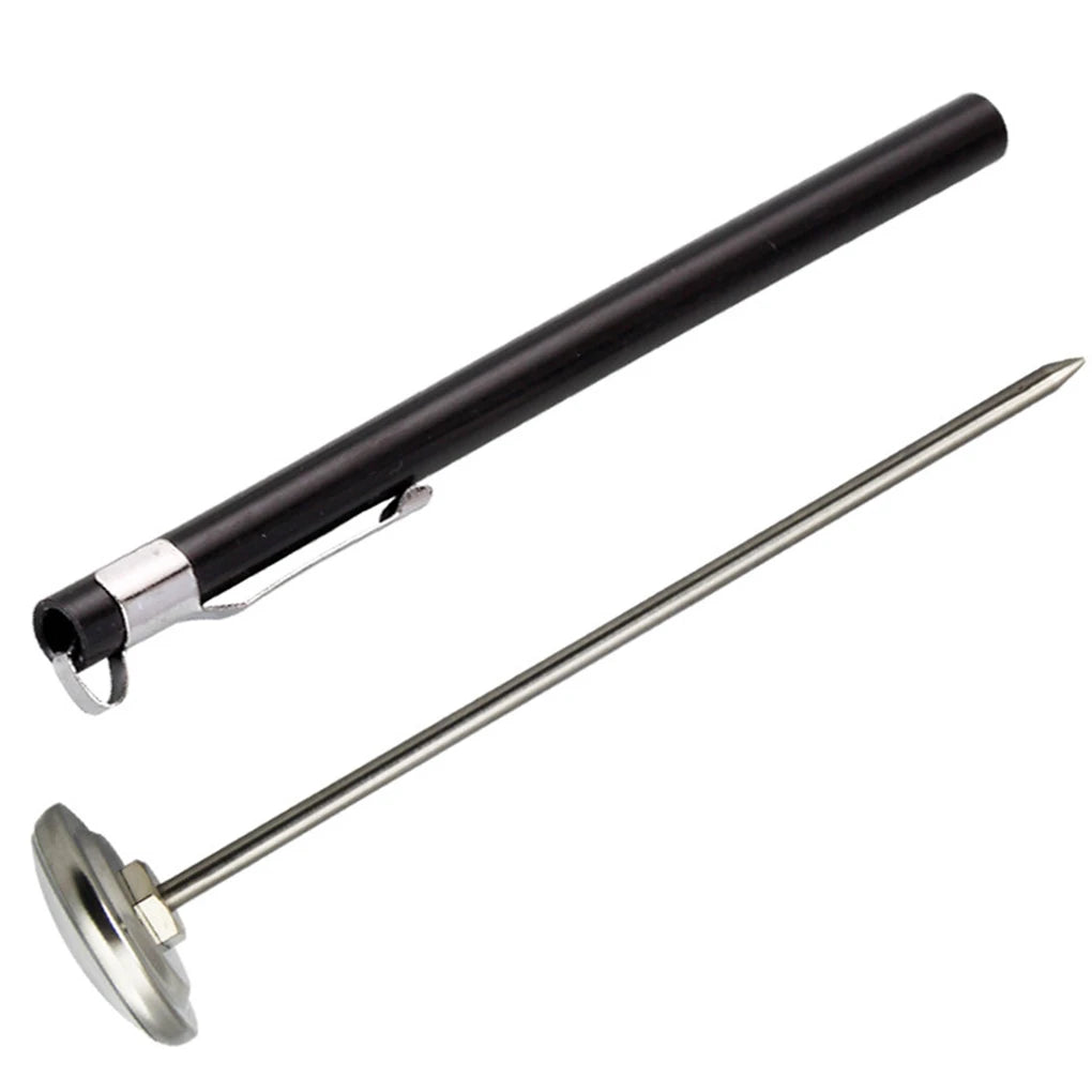 New Portable 1PCS Stainless Steel Thermometer Kitchen Probe Food Tea Water Meat Milk Coffee Foam BBQ Temperature Tester