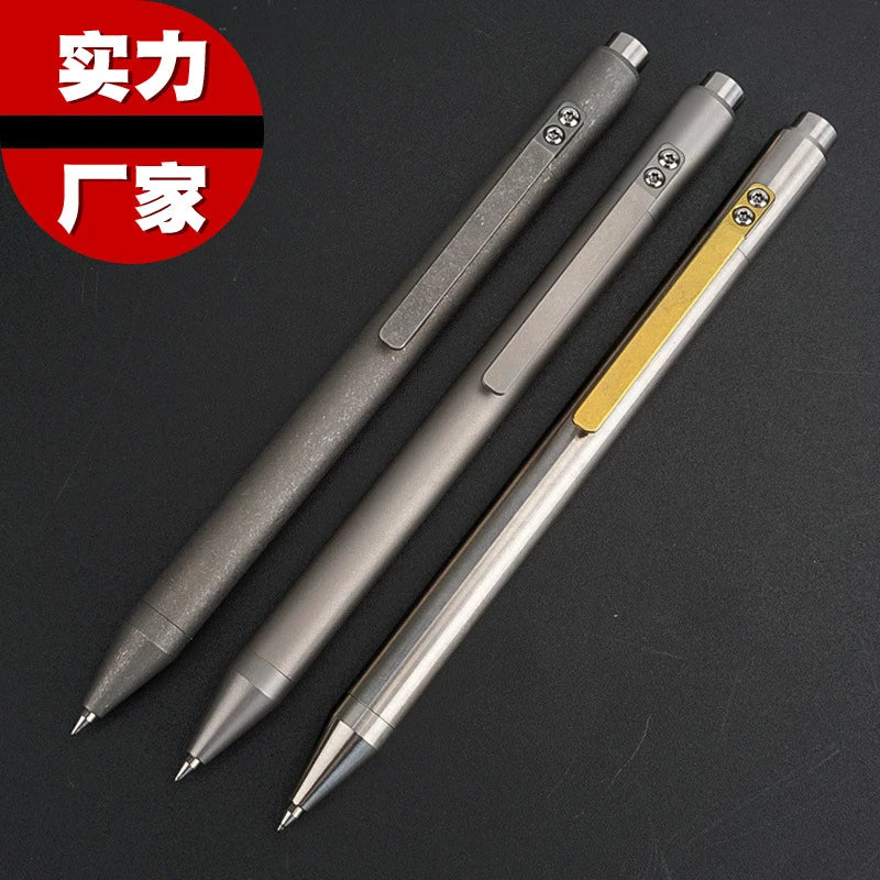 EDC Titanium Alloy Pen With Business Writing Multi-functional Portable Outdoor EDC Tools