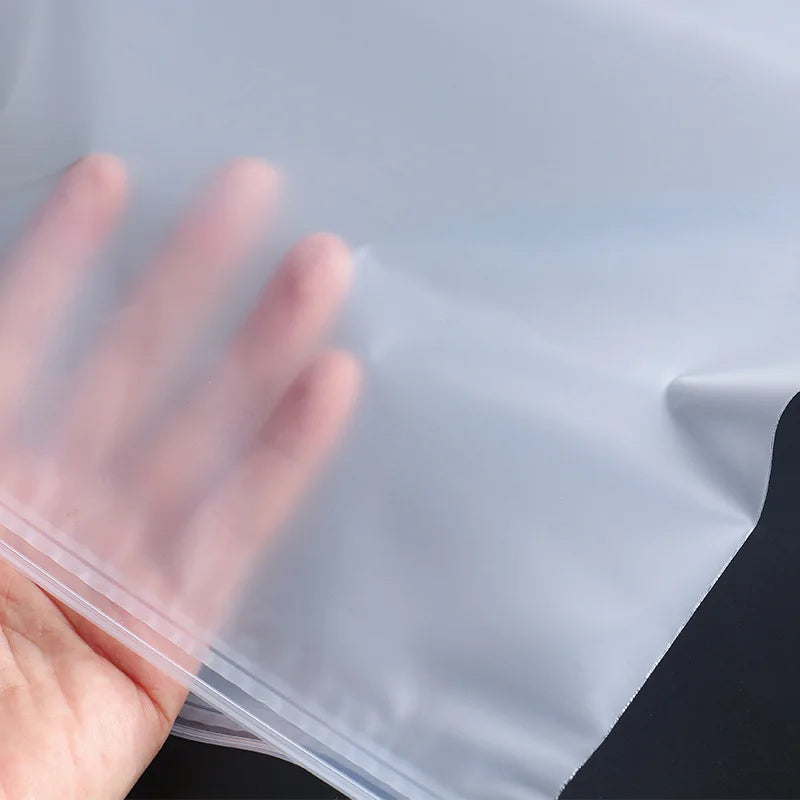TETP 10pcs 14wire/18wires Frosted Matte Zipper Bag Home Travel Storage Clothing Underwear Packaging With Air Hole Organizer