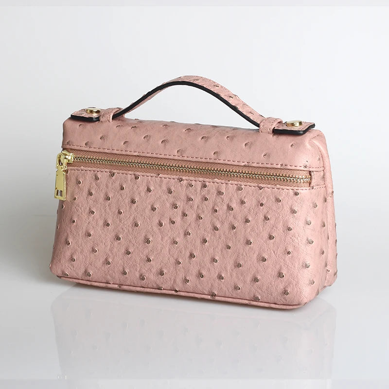 TOPHIIGH Newly Handbag Fashion Portable Make Up Bag For Women Clutch Snake Red Coffee Ladies Hand Bag Purse Ins Hot Selling