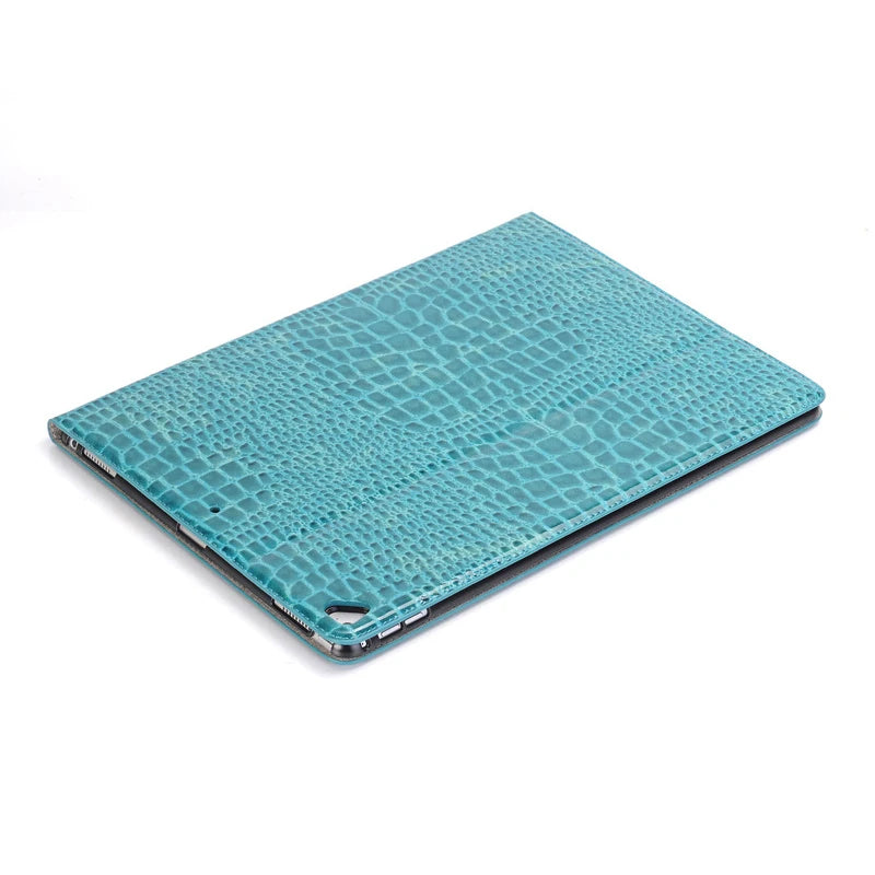 New Trendy Crocodile Pattern iPad Pro Tablet Case 2026 Fashion Design Luxury iPad Flip Card Holster Business Tablet Case