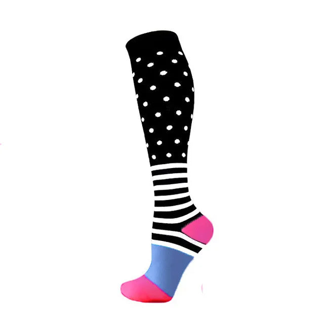 Compression Socks For Women & Men Circulation Compression Socks Knee High Best For Running,Medical,Nurse,Travel,Cycling,Diabetes