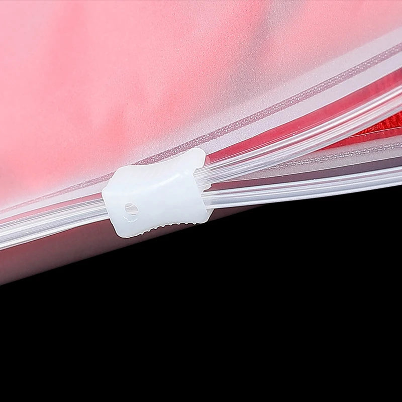 TETP 10pcs 14wire/18wires Frosted Matte Zipper Bag Home Travel Storage Clothing Underwear Packaging With Air Hole Organizer