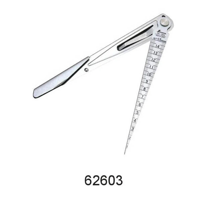 SHINWA Penguin Taper Gauge Hole Ruler Wedge Feeler Inner Diameter Gap Dimension Measuring Tool 62600-62620 1PCS