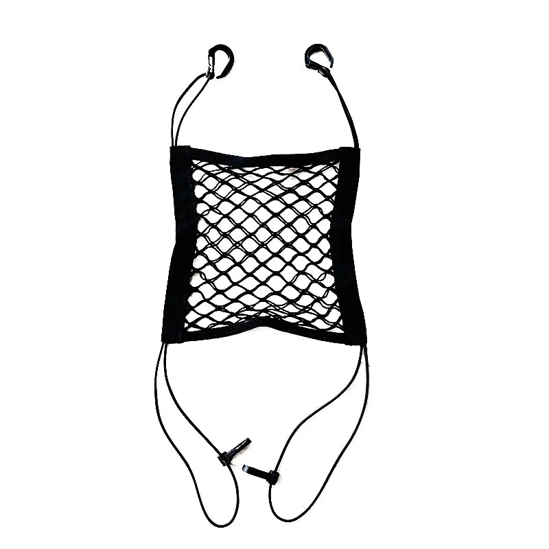 Car Interior Trunk Seat Back Elastic Mesh Net Car Styling Storage Bag Pocket Cage  Grid Pocket Holder Car Accessories Trun