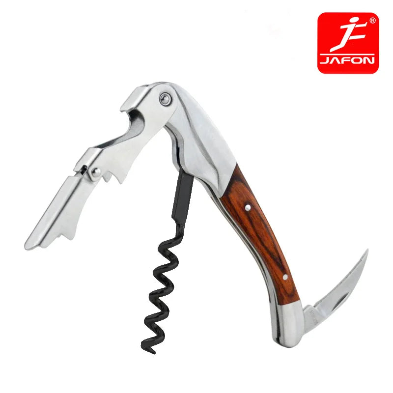 Wine Corkscrew Bottle Opener Inlay Wood in Bar Accesories Kitchen Tools Home Bar Opener Cork Taps