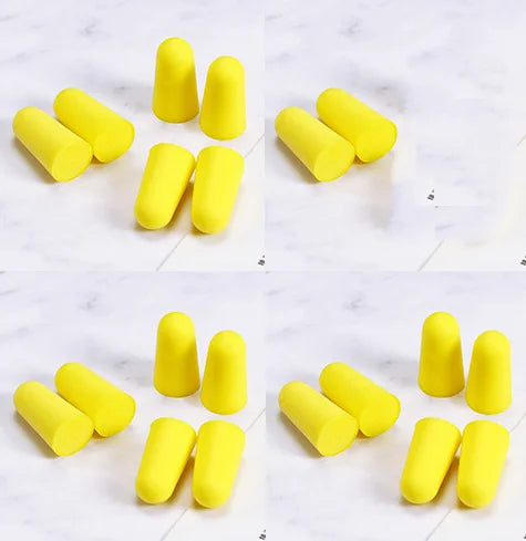 20PCS/10 Pairs Comfort Earplug Noise Reduction Foam Soft Ear Plugs Noise Reduction Tapered Earplugs Protective for Sleep Travel