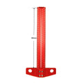 Precision Marking T-Ruler Aluminum Alloy Woodworking Scribe Marking Gauge Deluxe Crossed-out Hole Scribing Ruler Measuring Tools