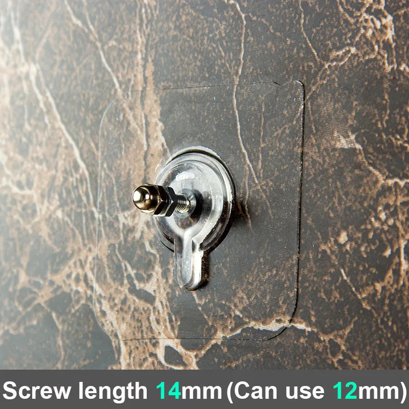 Screw Hook Hanger Transparent Wall Hook For Picture Self Adhesive Door Wall Hanger Hooks Wall Picture Hanger Wall Screw Sticker