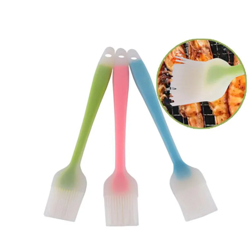 Silicone BBQ Basting Brush Pastry Bread Oil Cooking Kitchen Tool / Pinceau en silicone BBQ pâtisserie cuisine camping