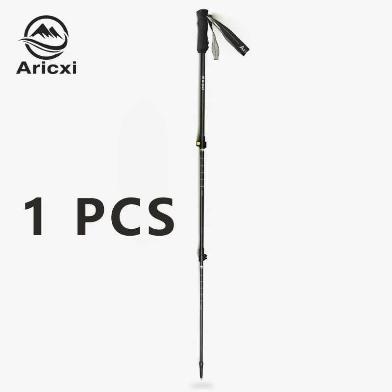 Aricxi Flip Locks Ultralight adjustable Trekking Pole Hiking Pole Trail Running Walking Stick Carbon Fiber
