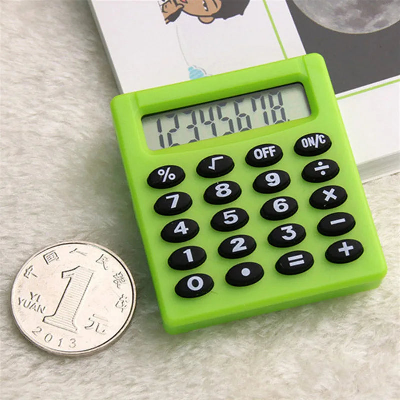 8-Digit Calculator Boutique Stationery Small Square Personalized Mini Creative Calculator Candy Color School Office Electronics