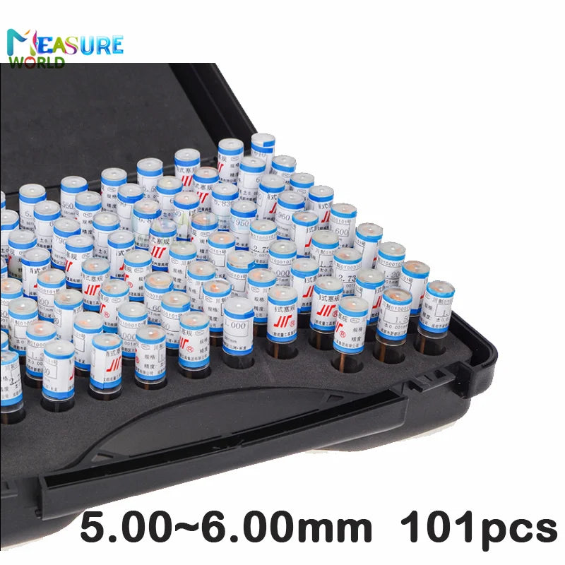 1.00~2.00mm Precision Steel Pin Gauge 1.00~2.00 step 0.01mm Smooth Plug Gauge Hole Gauge set pin Measuring Tool,101pcs/lot