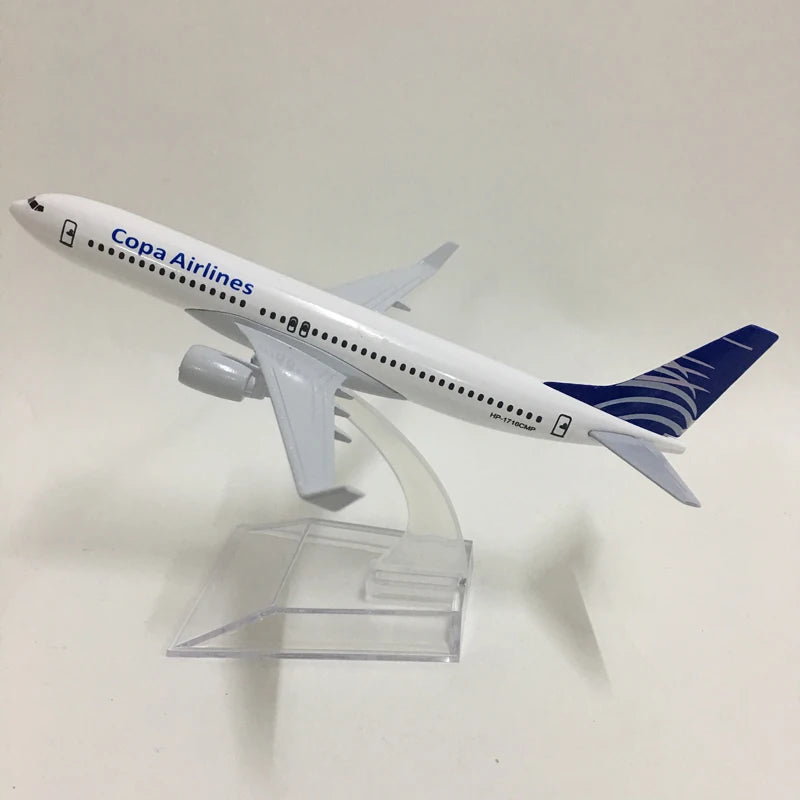 JASON TUTU 16cm Copa Airlines Boeing B737-800 Model Airplane Diecast Metal 1/400 Scale Plane