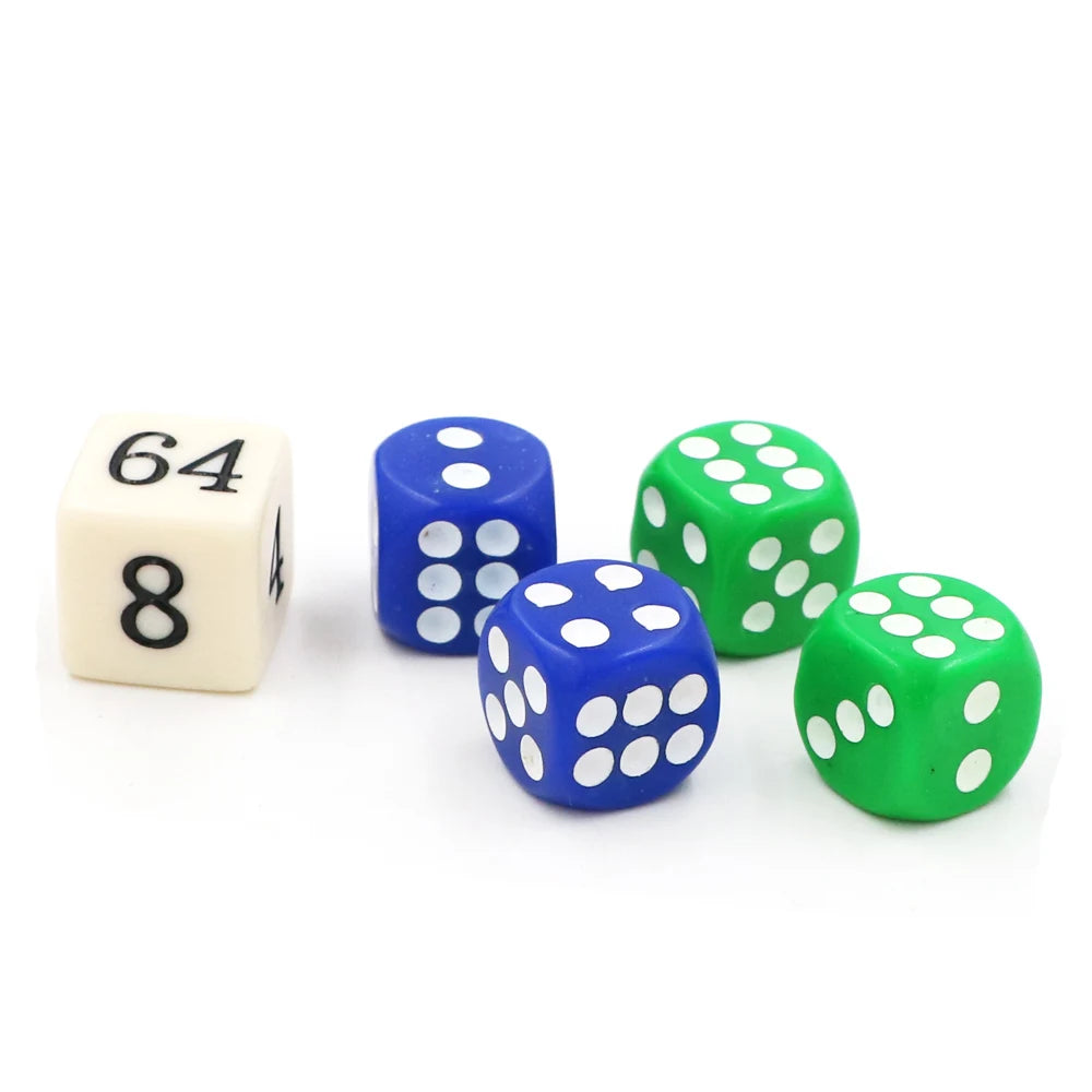High quality 14mm New Acrylic Colorful Backgammon Dice Set Game Dice