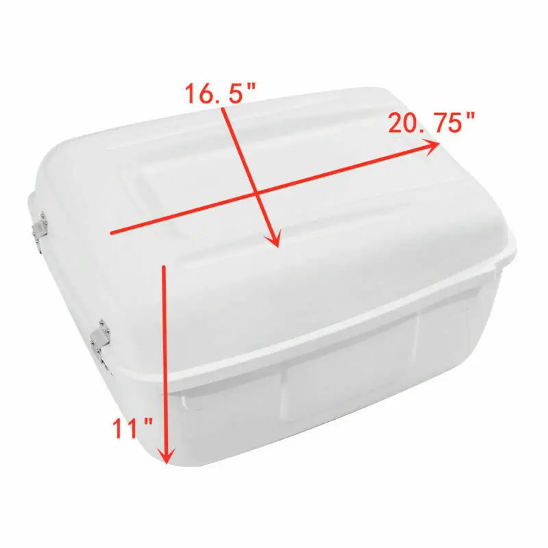 Motorcycle Trunk Saddlebag For Harley Electra Glide FLHP FLHTP