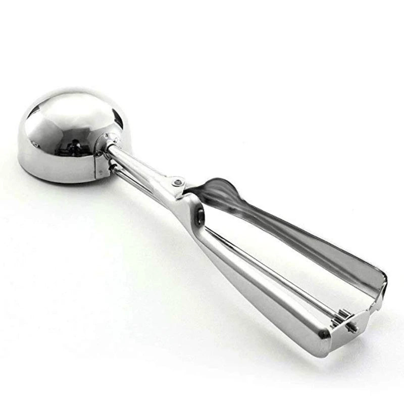 Ice Cream Spoon Kitchen Tools 3 Size Stainless Steel Spring Handle Mash Potato Watermelon Ball Scoop Home Kitchen Accessories