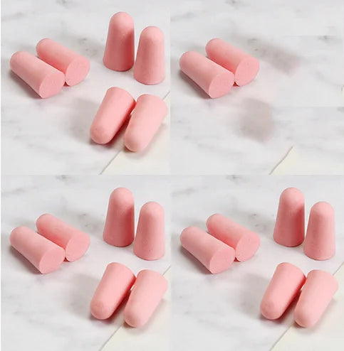 20PCS/10 Pairs Comfort Earplug Noise Reduction Foam Soft Ear Plugs Noise Reduction Tapered Earplugs Protective for Sleep Travel