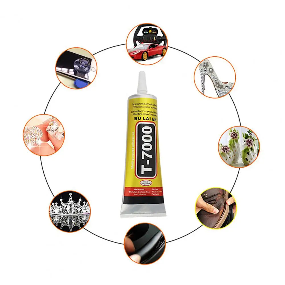 2pcs T7000 110ml Glues Multipurpose Adhesives Super Glues Black Liquid Epoxy Glues For DIY Crafts Glass Phone Case Metal Fabric