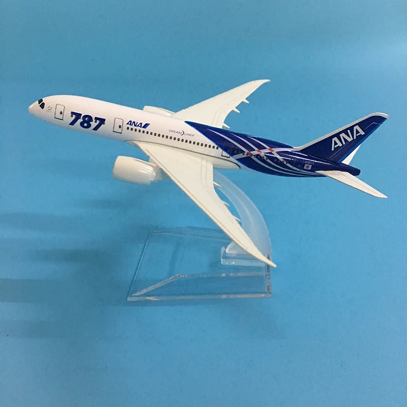 JASON TUTU 16cm JAPAN AIR ANA AIRLINES BOEING 787 Airplane Model Airplane Diecast Metal 1/400 Scale Planes ﻿