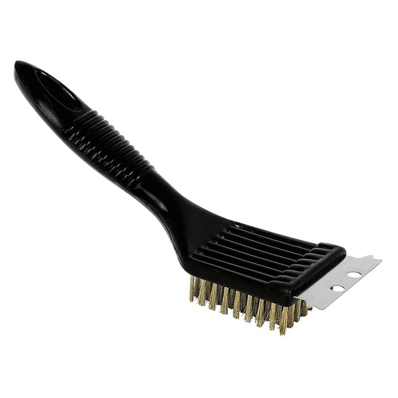 WIKHOSTAR Stainless Steel Wire Cleaning Brush Barbecue Grill Brush Non-stick BBQ Brush Outdoor Home BBQ Accessories Tools