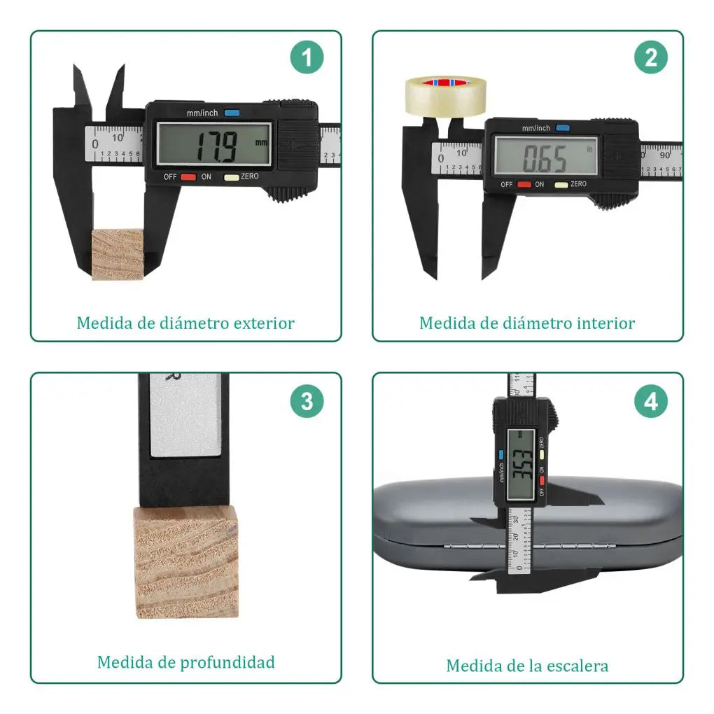 Digital Caliper Portable Electronic Vernier Caliper 100mm Calliper Micrometer Digital Ruler Measuring Tool 150mm 0.1mm