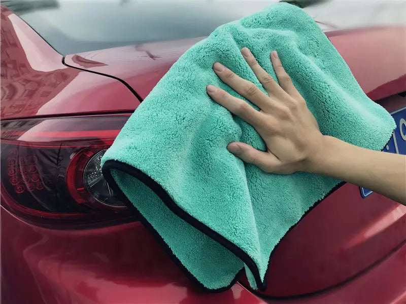 Lucullan 1200GSM Super Soft Premium Microfiber Drying Cltoth Ultra Absorbancy Aqua Deluxe Car Wash Towel