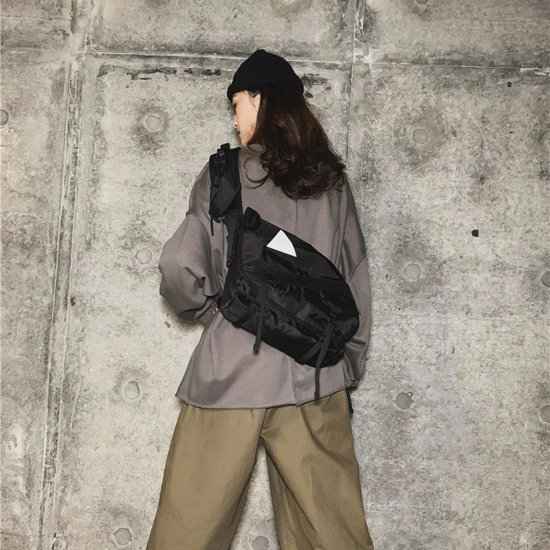 Fashion Couple Crossbody Bag Korean fashion large-capacity leisure shoulder bag outdoor travel bag for male and female students
