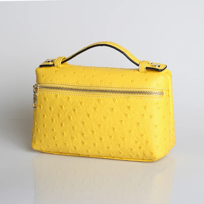 TOPHIIGH Newly Handbag Fashion Portable Make Up Bag For Women Clutch Snake Red Coffee Ladies Hand Bag Purse Ins Hot Selling