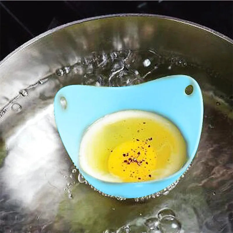4Pcs/lot Silicone Egg Poacher Poaching Pods Pan Mould Egg Mold Bowl Rings Cooker Boiler Kitchen Cooking Tool Accessories Gadget