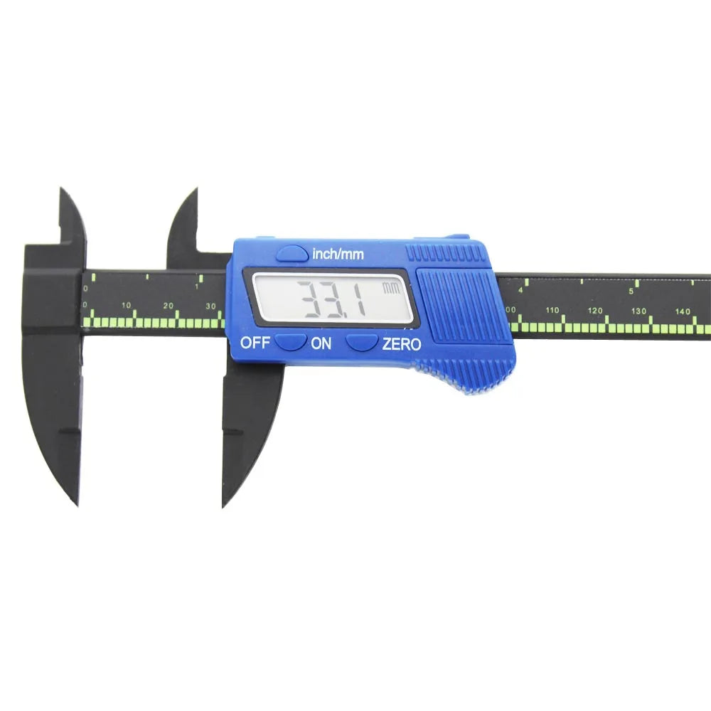 Digital Vernier Calipers Measure 150mm 6inch LCD Electronic Carbon Fiber Gauge Height Measuring Instruments Micrometer
